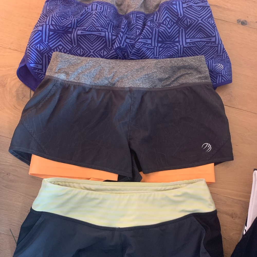 Set of 4 MPG Activewear Running Shorts XS/S
